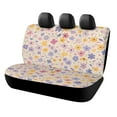 HANSHB Pastel Fresh Ditsy935 Back Bench Seat Cover with Elastic Band