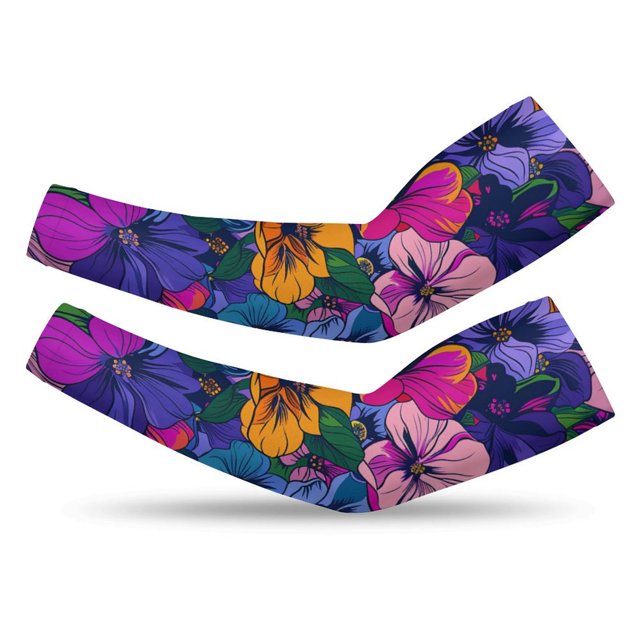 HANSHB Phlox Art2399 Arm Sleeves, UV Protection Arm Sleeves, Cooling