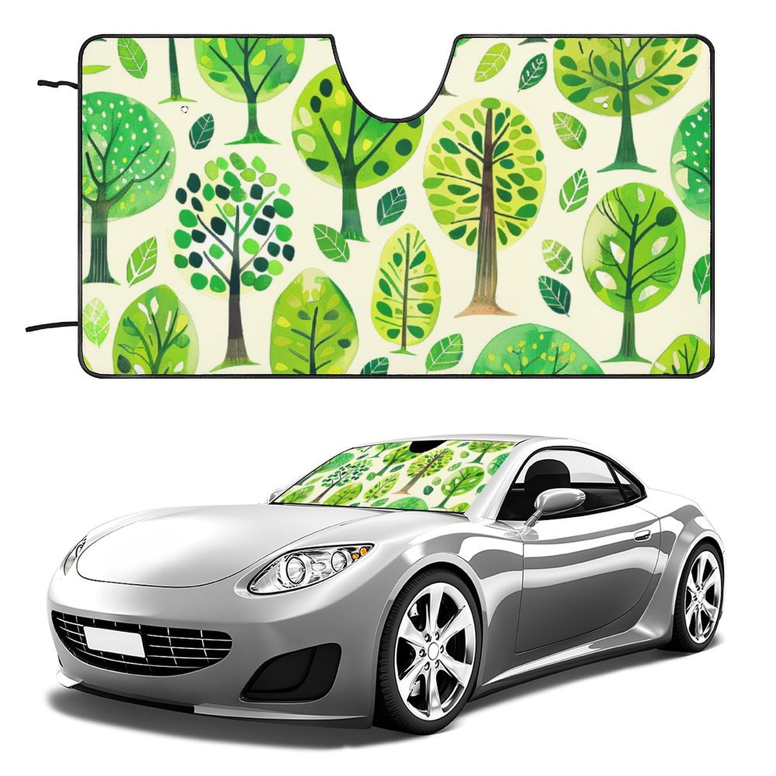 HANSHB Summer Tree7271 Windshield Sun Shade, Foldable AntiUV