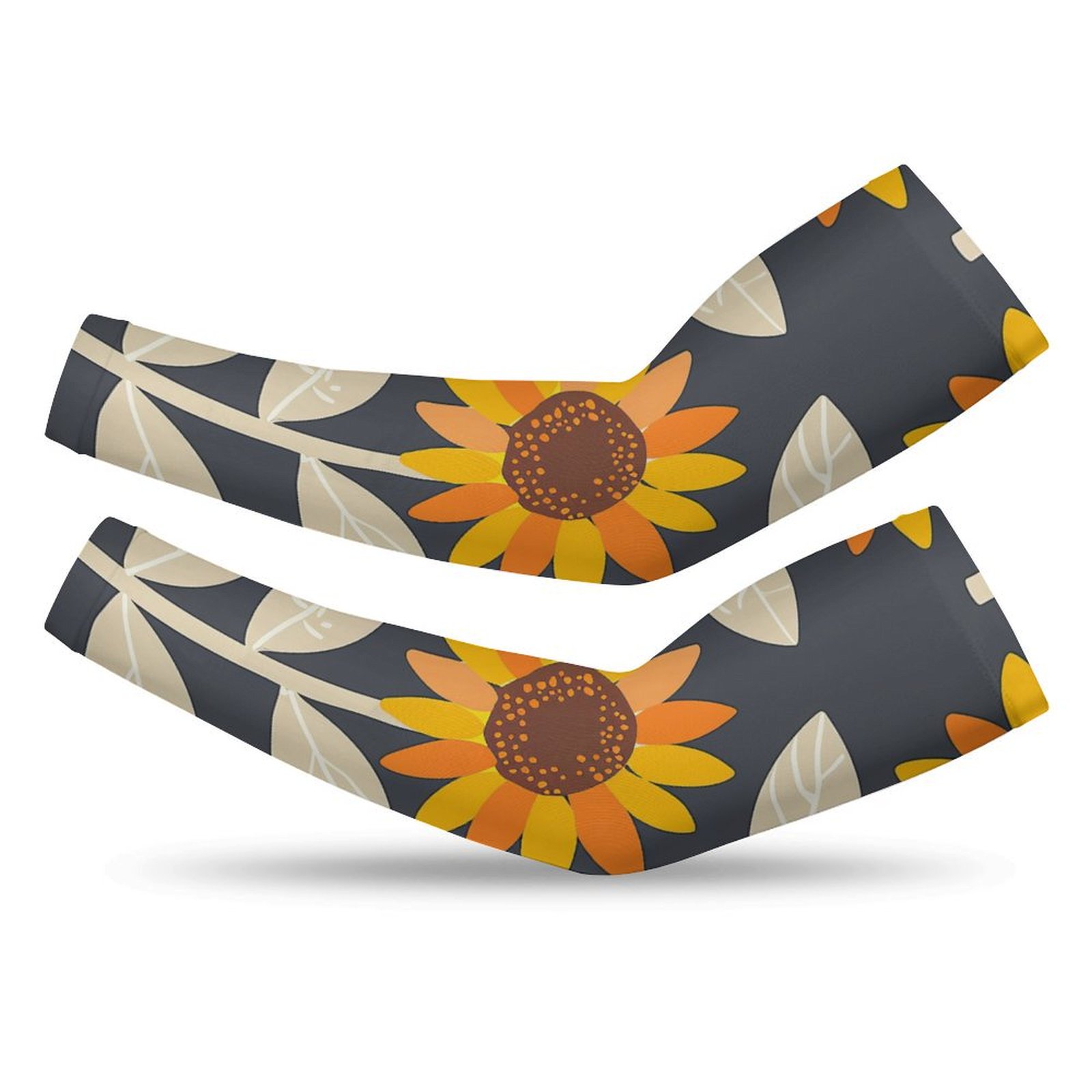 HANSHB Sunflower Motif483 Arm Sleeves, UV Protection Arm Sleeves