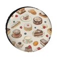 HANSHB Tea Desserts7 Spare Tire Cover, Camper Wheel Covers, Water