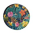 HANSHB Tropical Rainforest13 Spare Tire Cover, Camper Wheel Covers