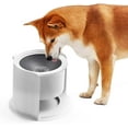 HANTU Elevated Dog Bowls for Large Dogs, 4.4L/18Cup Slow Water Feeder