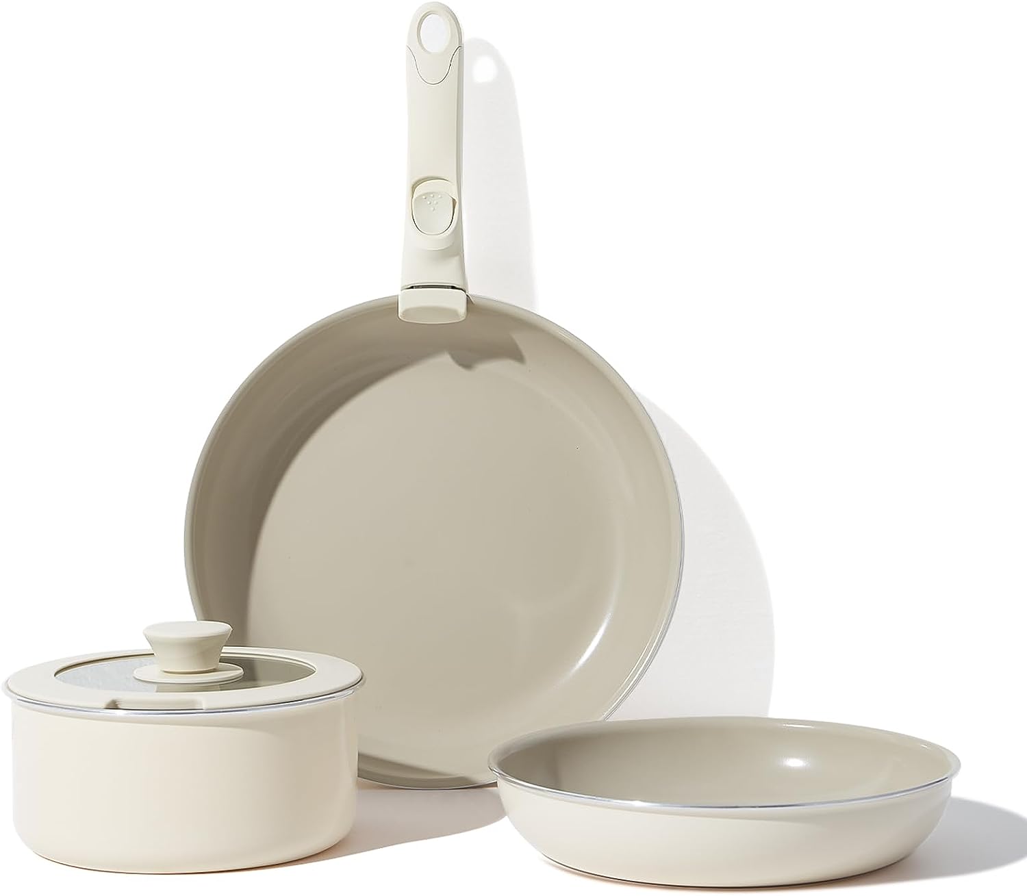 HANTU Nonstick Pots and Pans Set 5 Piece Ceramic Kitchen Cookware Set