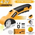 thumbnail image 1 of HANWISE 4.2V Cordless Electric Scissors 2000mAh 10000 RPM Rotary Cutter, 1 of 10