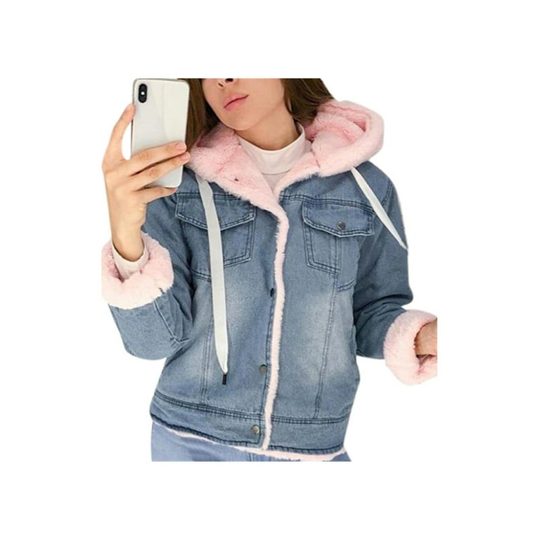 Denim jacket with lambswool lining sales