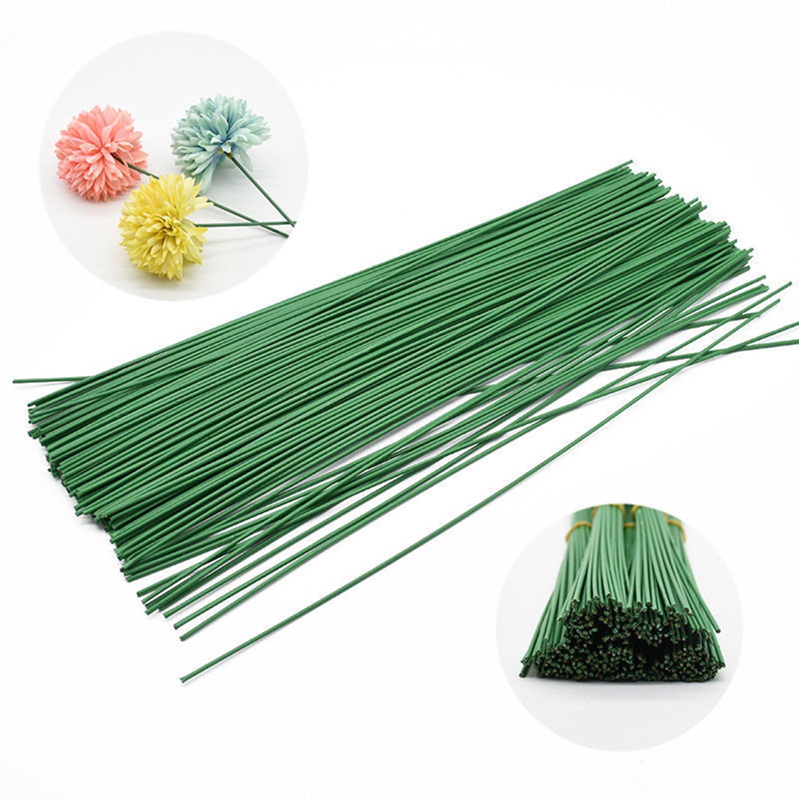 Hanxiulin 10pc Flower Pole Silk Mesh Flower Material Diy Flower 