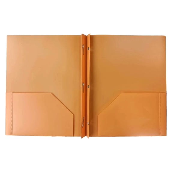 HANXIULIN 3-Prong Plastic Folders with Pockets, 2 Pocket Folders with Fasteners, Tear-Resistant Plastic Pockets, and Fit Letter Size Paper, Use for School Office Home Business, 1Pcs Folders