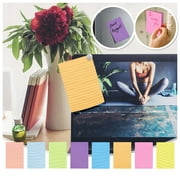 HANXIULIN 8Pcs Horizontal Postit Sticky Strong Horizontal Postit Notes Color Fluorescent Paper Postit Notes N Times Stick High Tool Product