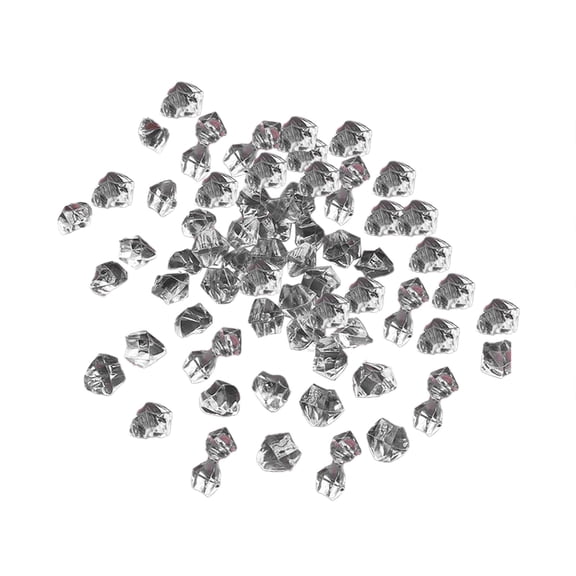 HANXIULIN Acrylic Stones 200Pcs Plastic Gem Stone Ice Rocks Table Scatter Vase Fish Tank Decoration White Home Decor