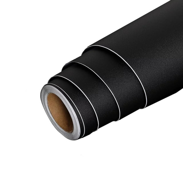 HANXIULIN Black Wallpaper Black Peel and Stick Wallpaper Contact Paper