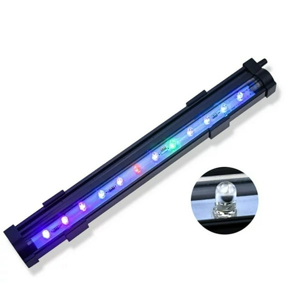 HANXIULIN Colorful Remote Control Color Changing Aquarium LED Bubble Light RGB Underwater Submersible Fish Tank Light 6inch