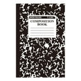 thumbnail image 1 of HANXIULIN Composition Notebook, 1 Pack, Wide Ruled Paper, 5.51" x 8.27", 60 Pages (30 Sheets) per Comp Book, Notebooks for Work, Wide Ruled Notebook, Black Marble (Z08-Black), 1 of 8