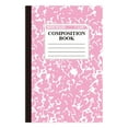 thumbnail image 1 of HANXIULIN Composition Notebook, 1 Pack, Wide Ruled Paper, 5.51" x 8.27", 60 Pages (30 Sheets) per Comp Book, Notebooks for Work, Wide Ruled Notebook, Pink Marble (Z08-Pink), 1 of 8