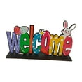 thumbnail image 1 of HANXIULIN Easter Egg Table Wooden Signs Happy Easter Block Decorations Freestanding Easter Tiered Tray Decor Farmhouse Rustic Easter Table Centerpiece Sign Easter Egg for Spring Decor Home Decor, 1 of 7