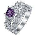 thumbnail image 1 of HANXIULIN Engagement Zircons Women Wedding Rings Set Jewelry Rings for Woman Diamond Ladies Ring Set, 1 of 4