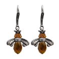 thumbnail image 1 of HANXIULIN Fashion Simple Small Bee Crystal Earrings Dangle Earrings Jewelry Gifts for Women, 1 of 6