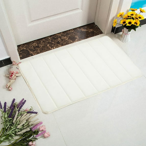 HANXIULIN Memory Foam Bath Mat Bathroom Rugs Toilet Soft Non Slip Mat Bathroom Bedroom Floor Shower Rug Decor Comfortable Water Absorbent Machine Washable Easier To Dry Floor Rug Mats, 40*60cm