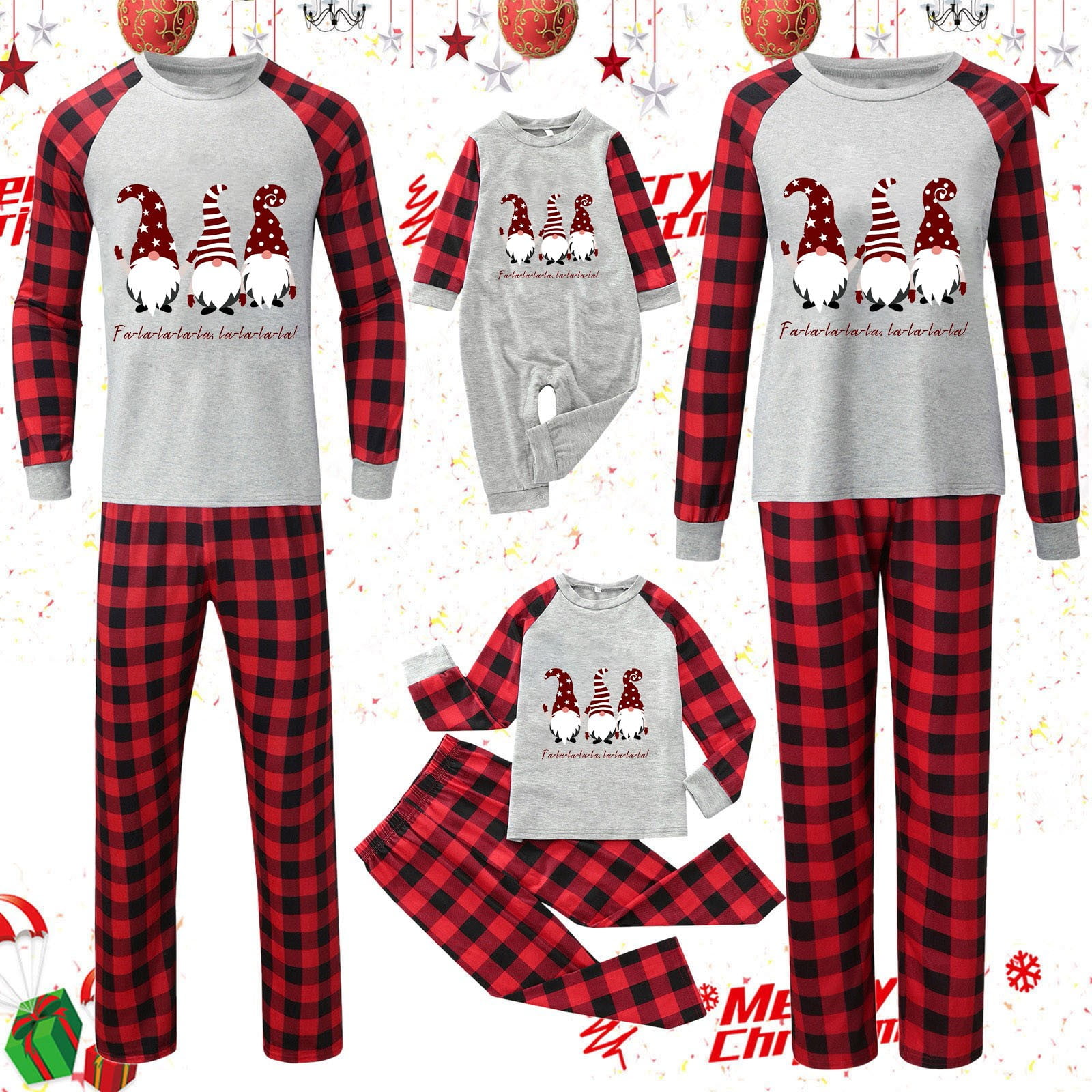 HANXIULIN Men's Christmas Family Matching Pajamas Set, Xmas Sleepwear