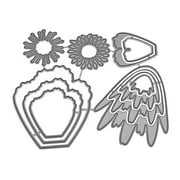 HANXIULIN New Flower Heart Metal Cutting Dies Stencils DIY Scrapbooking Album Paper Card Craft Tool Product