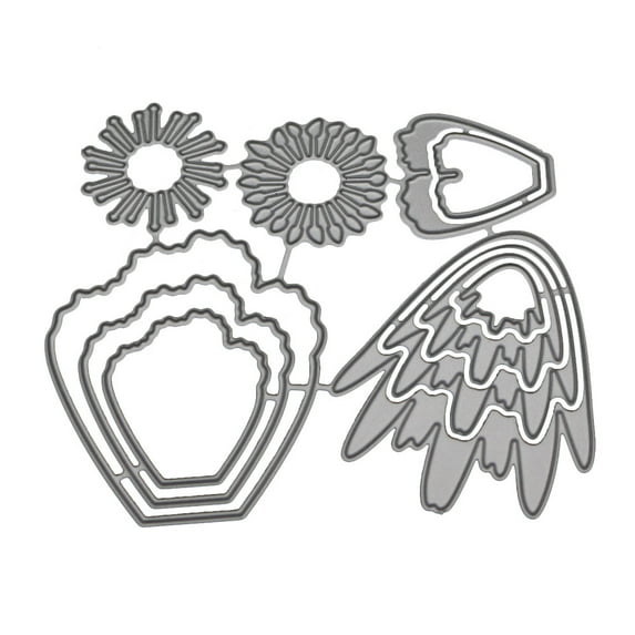 HANXIULIN New Flower Heart Metal Cutting Dies Stencils DIY Scrapbooking Album Paper Card Craft Tool Product