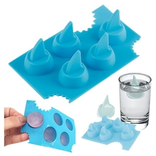 SDJMa Funny Ice Cube Tray, Silicone Diy Mould Shark Fin Chocolate Jello  Mould Mold Tool, 4 Cavities
