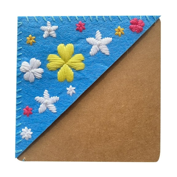 HANXIULIN Personalized Hand Embroidered Corner Bookmark Four Seasons Handmade DIY Custom Bookmarks Tool Product