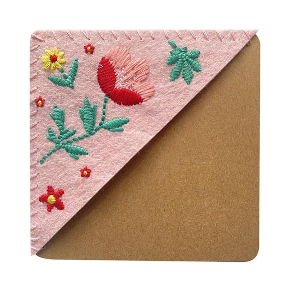 HANXIULIN Personalized Hand Embroidered Corner Bookmark Four Seasons Handmade DIY Custom Bookmarks Tool Product