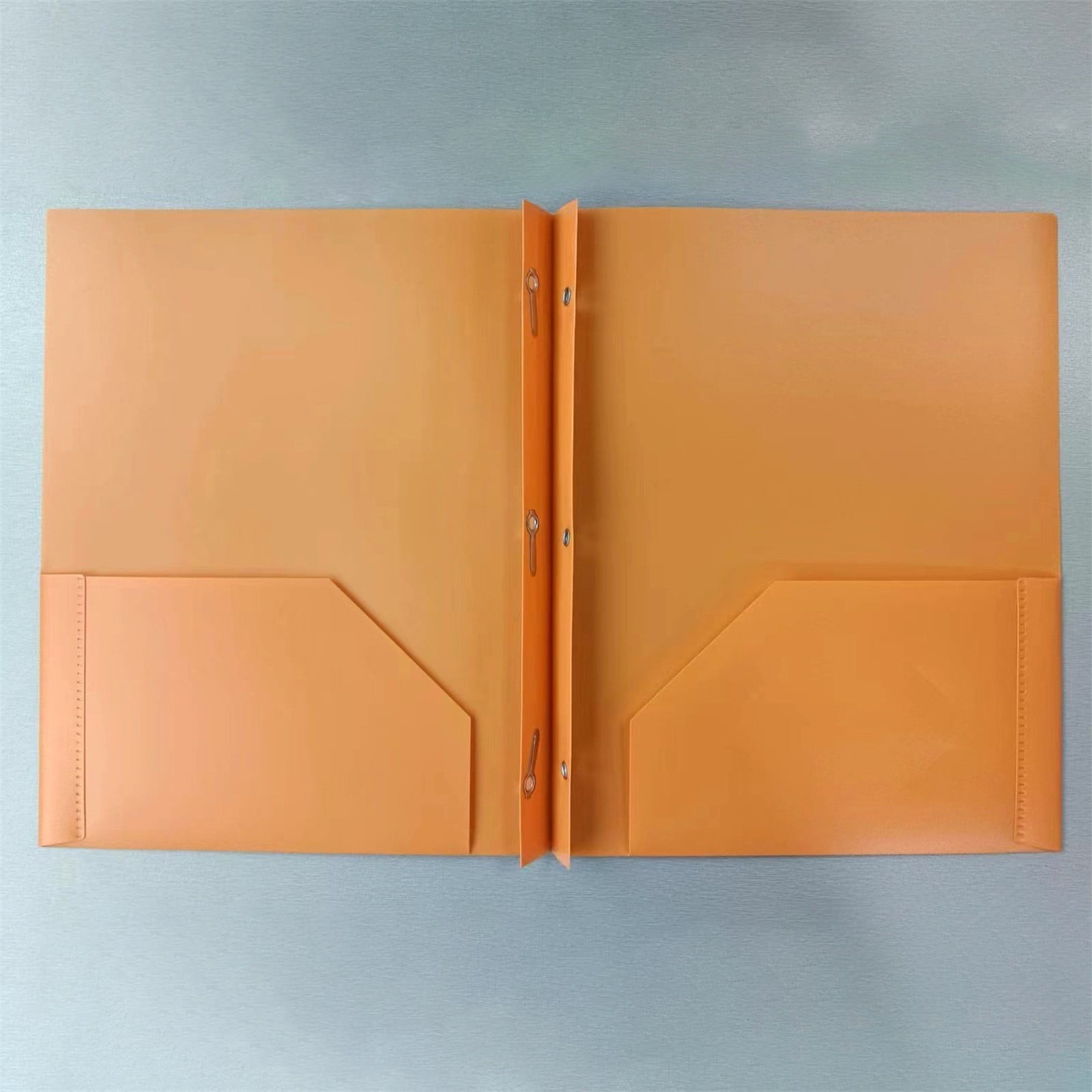 HANXIULIN Plastic Pockets Folders with Brads, Heavy Duty School Folders