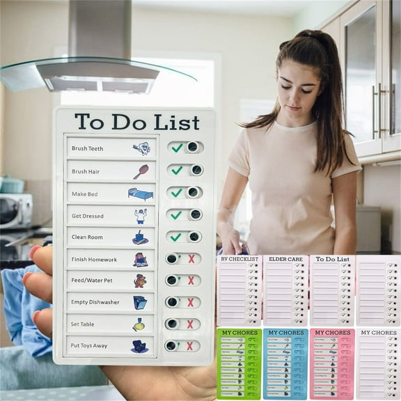 HANXIULIN RV Checklist Memo Board Daily To Do List My Chores Task Notepad Portable