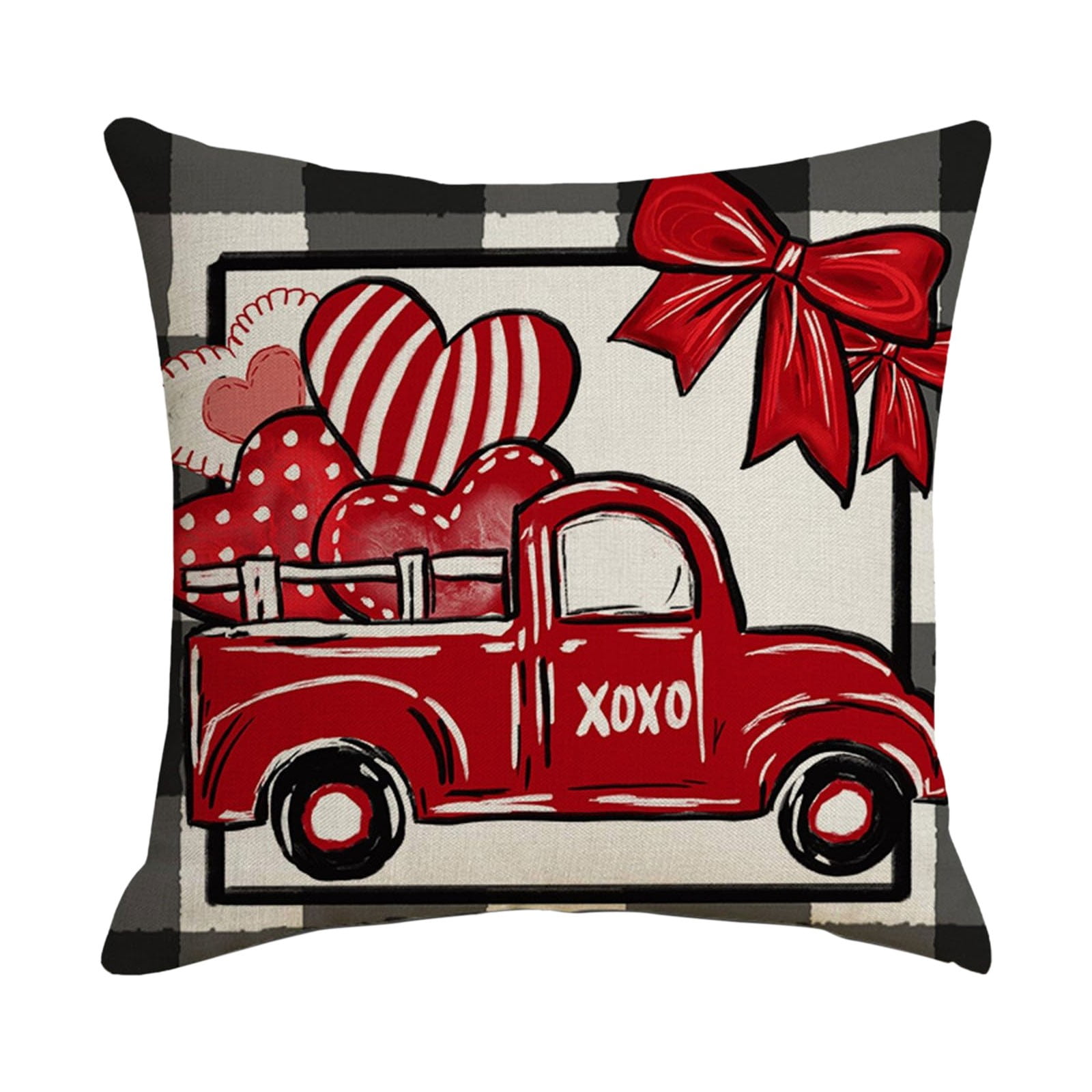 HANXIULIN Valentine's Day Pillow Covers 18 X 18 Inch Valentines Decor