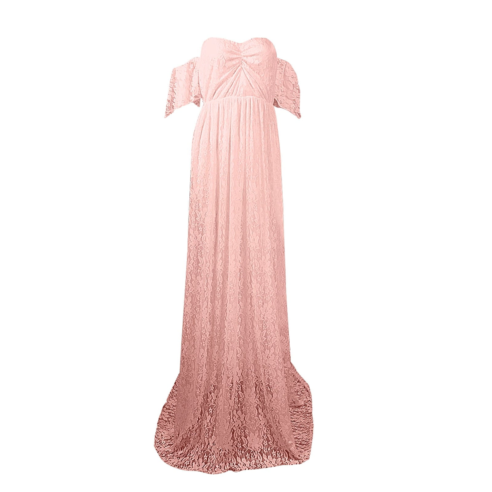 HANXIULIN Women's Lace Maternity Trailing Short Sleeved Off-The-Shoulder Dress Long Maxi Dress Photography Flying Sleeve Dress Light Pink M - Walmart.com HANXIULIN Women's Lace Maternity Trailing Short Sleeved Off-The-Shoulder Dress Long Maxi Dress Photography Flying Sleeve Dress Light Pink M - Walmart.com