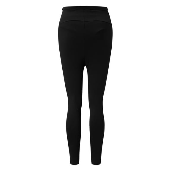 HANXIULIN Women's Maternity Leggings Seamless Yoga Pants Stretch Pregnancy Trousers Black M