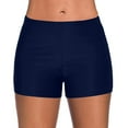 HANXIULIN Womens Swim Shorts High Waisted Bathing Suit Solid Tankini Bottoms Swimsuit