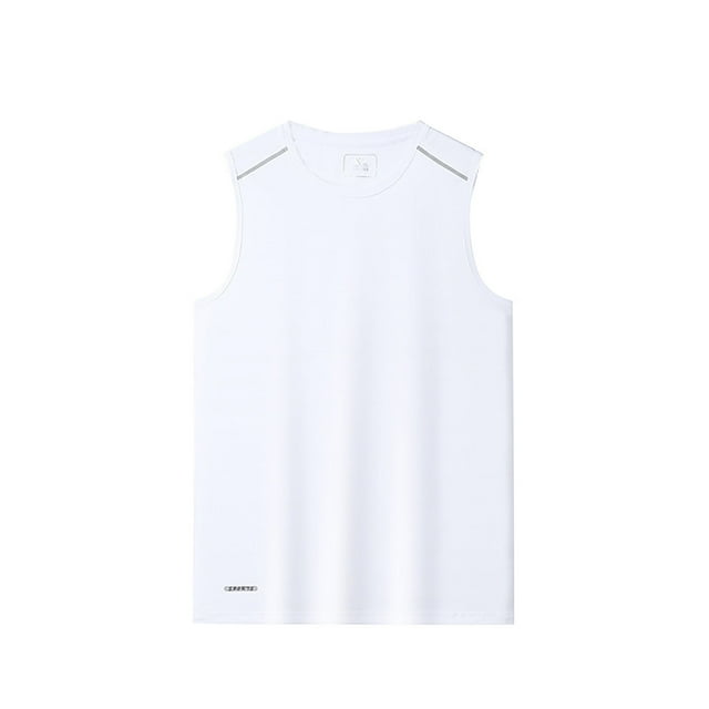 HANZEERUI 2024 White Tank Top Men 2024 Workout Tops Men Compression