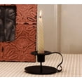 thumbnail image 1 of HAOAN Decorative Wrought Iron Taper Candle Holder, Matte Black Pillar Candlesticks Holders, Pedestal Candle Stand for LED & Wax Candles, Table, Fireplace, Incense Cones, Spa, Weddings, Party, 1 of 6