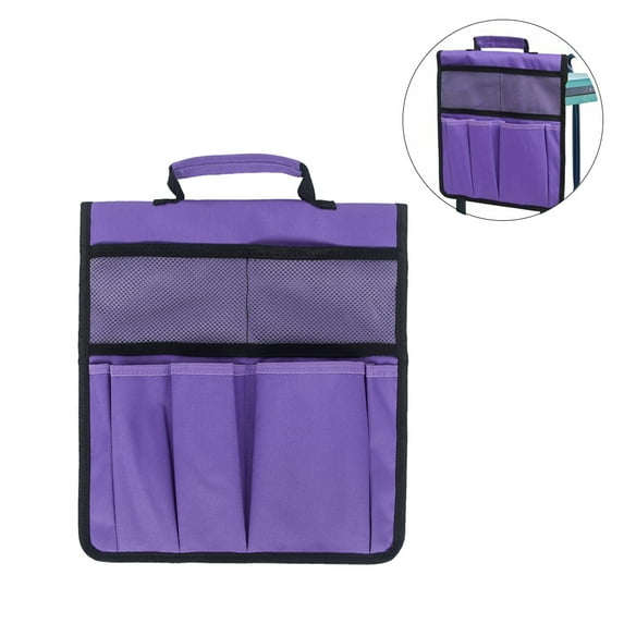 HAOAN Knee Pads Bag for Gardening, Foldable Garden Kneeler Tool Bags with Handle Pockets, 12.2" x 11.8", Purple