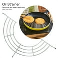 thumbnail image 1 of HAOAN Stainless Steel Drain Rack Kitchen Steamed Vegetable Frying Drip Oil Shelf Oil Control Water-Proof Steaming Rack Tempura Rack Semi-circular Kitchen Wok Fry Drainer Rack, 1 of 5