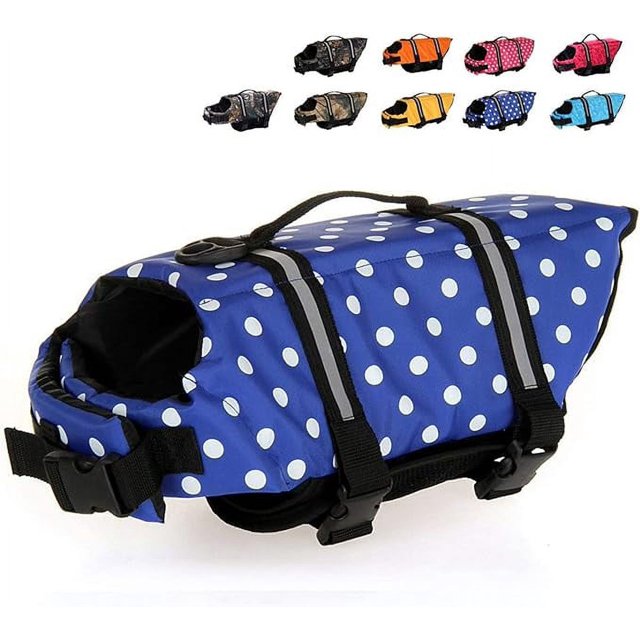 HAOCOO Dog Life Jacket Vest Saver Safety Swimsuit Preserver with