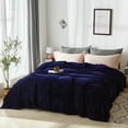 thumbnail image 1 of HAOK Plush Fleece Flannel Bed Blanket,Solid Print Cozy Soft Blanket Queen, 1 of 6