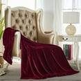 thumbnail image 1 of HAOK Soft Warm Plush Fleece Flannel Throw Blanket,Solid Print Throw 50" x 60", 1 of 5
