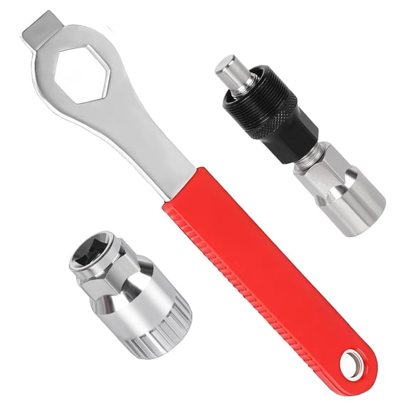 HAOLE Bike Crank Puller Set, Bicycle Bottom Bracket Remover, Universal Crank Extractor Tool Kit for Mountain & Road Bikes Repair
