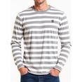 thumbnail image 1 of HAOMEILI Men's Casual Cotton Spandex Striped Crewneck Long-Sleeve T-Shirt Basic Pullover Stripe tee Shirt, 1 of 8