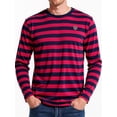 thumbnail image 1 of HAOMEILI Men's Casual Cotton Spandex Striped Crewneck Long-Sleeve T-Shirt Basic Pullover Stripe tee Shirt, 1 of 8