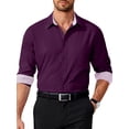 thumbnail image 1 of HAOMEILI Men's Pattern Dress Shirt Long Sleeve Casual Button Down Formal Shirts, 1 of 8