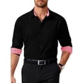 thumbnail image 1 of HAOMEILI Men's Pattern Dress Shirt Long Sleeve Casual Button Down Formal Shirts, 1 of 9