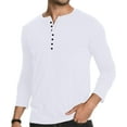 thumbnail image 1 of HAOMEILI Men's Henley Shirts Short/Long Sleeve Button T-Shirt Lightweight Fashion Casual Pullover Shirt, 1 of 6