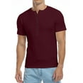 thumbnail image 1 of HAOMEILI Men's Henley Shirts Short/Long Sleeve Button T-Shirt Lightweight Fashion Casual Pullover Shirt, 1 of 6