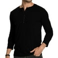 thumbnail image 1 of HAOMEILI Men's Henley Shirts Short/Long Sleeve Button T-Shirt Lightweight Fashion Casual Pullover Shirt, 1 of 6