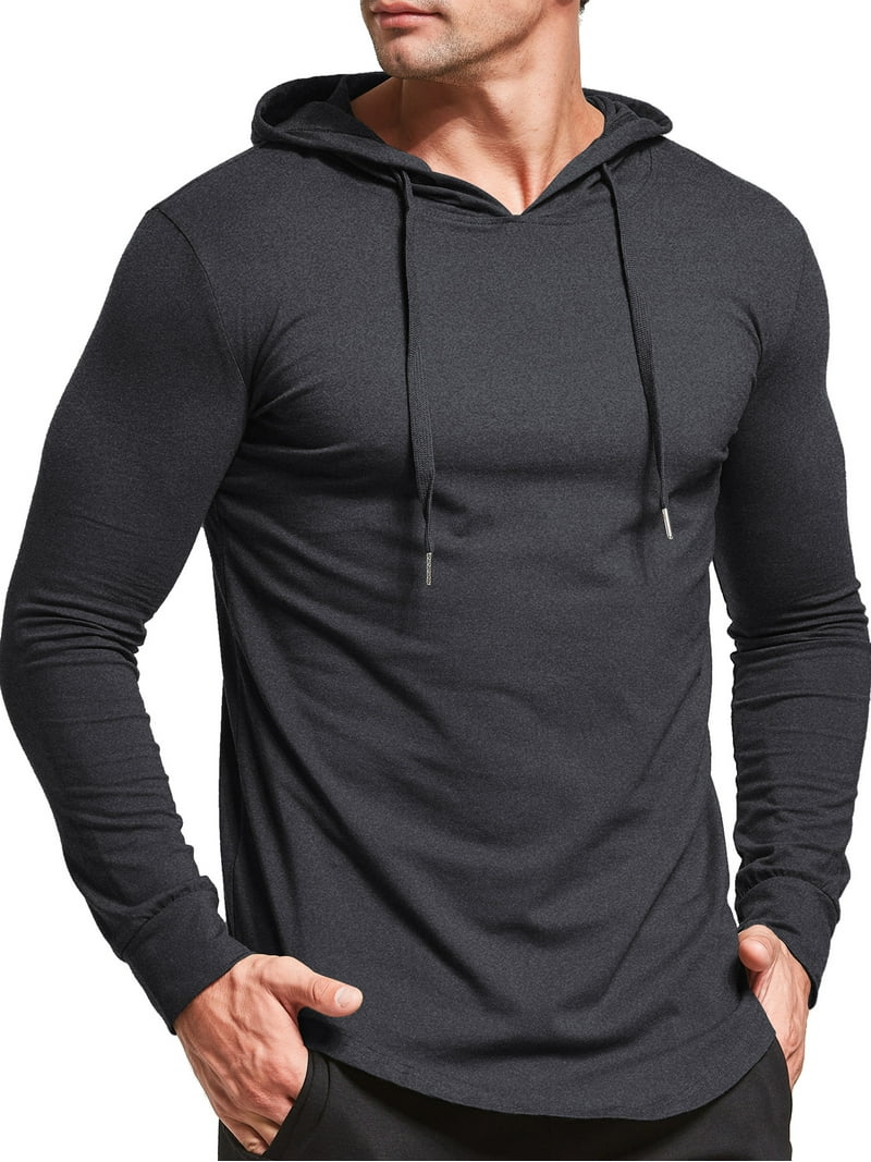 HAOMEILI Men's Cotton Athletic Hoodie, Lightweight, Breathable